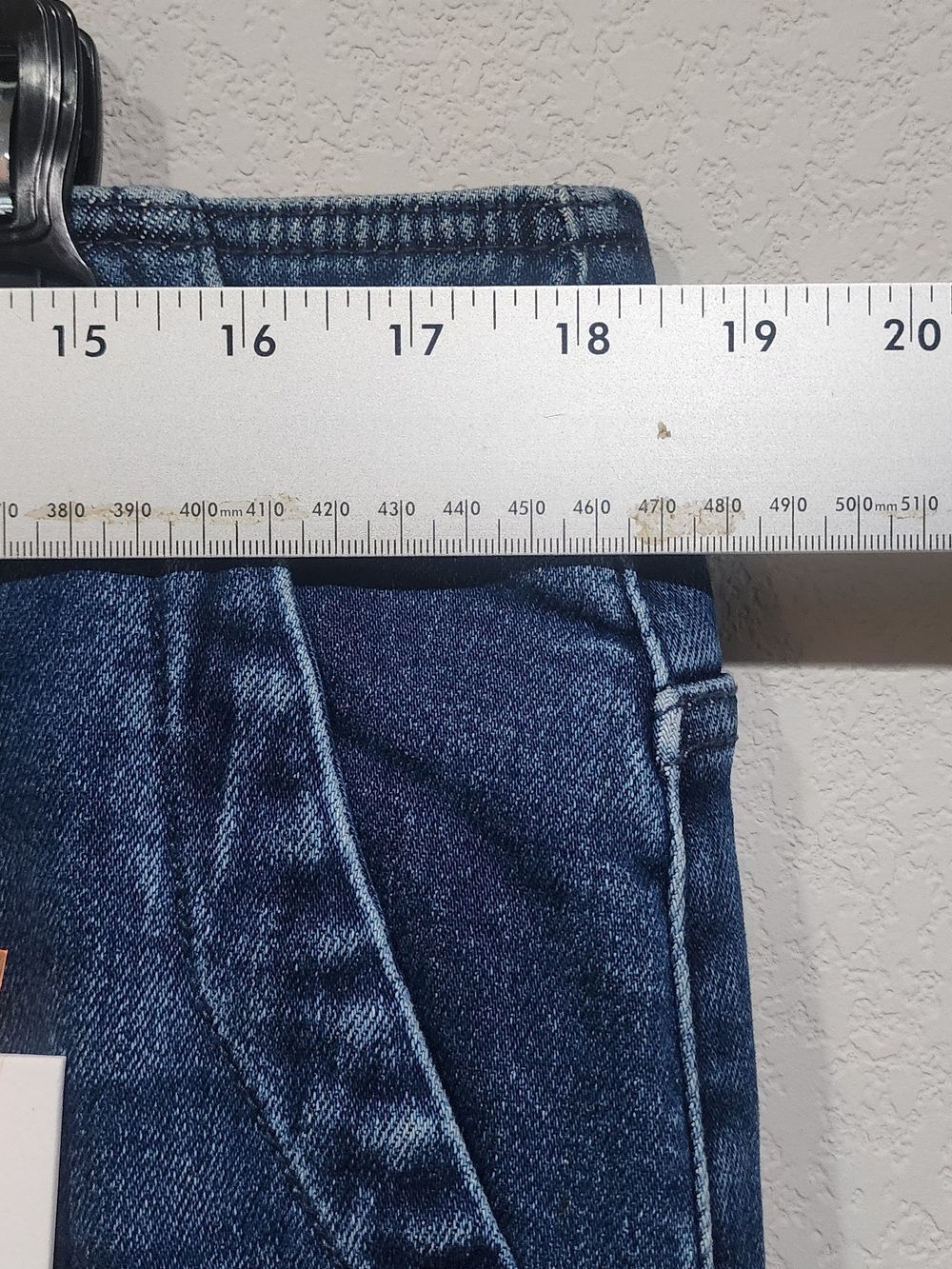 NWT Risen Jeans Cropped Dark Blue Women's Jeans with Embelished Cuff size 2XL - Picture 7 of 15